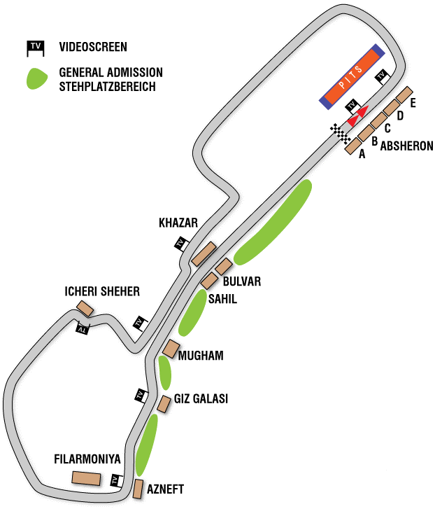 Tickets / Bilete Formula 1 Baku, Azerbaidjan